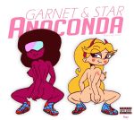 anaconda ass breasts butt_crack crossover garnet garnet_(steven_universe) heart looking_back nicki_minaj nude rayryan_(artist) smile star star_butterfly star_vs_the_forces_of_evil steven_universe tattoo rating:Questionable score:9 user:Jerrywings