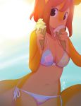 1girl bikini female_only furry ice_cream miu_(artist) non-nude side-tie_bikini solo_female rating:Questionable score:12 user:sandlecrantz