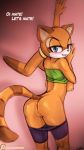 1girl anthro female female_only furry highres lumineko mammal marine_the_raccoon raccoon rear_view sega sonic_(series) rating:Explicit score:17 user:Furry_Love