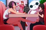 baymax big_hero_6 blush breasts cum cumshot diner disney footjob gogo_tomago hiro_hamada non-nude shorts sitting t-shirt rating:Questionable score:59 user:unknowmoney23