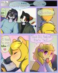 age_difference anthro blush cat comic cub dialogue drychicken english_text erection feline furry girly heart lagomorph male male/male mammal oral penis rabbit speech_bubble text rating:Explicit score:11 user:Furry_Love