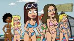 6girls ass ass_crack ass_grab beach bikini breasts cleavage french_kiss gif good_vibes hoop_earrings hugging interracial kissing smile sunglasses thong yuri rating:Questionable score:23 user:GifTannen