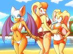 3girls anthro armpits ass bat beach bedroom_eyes belly belly_piercing bikini blush breasts clothing cream_the_rabbit daughter female female_only food furry half-closed_eyes highres lagomorph mammal marik_azemus34 mature_female milf mother parent popsicle rabbit rouge_the_bat seaside seductive sega shirt shorts sonic_(series) spanking swimsuit tank_top vanilla_the_rabbit water wings yuri rating:Questionable score:24 user:Furry_Love