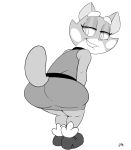 1girl 2015 anthro ass big_ass blush cat clothing dat_ass feline gif hat hips looking_at_viewer looking_back mammal shima_luan slit_pupils slut super_planet_dolan twerking vimhomeless white_background whore wide_hips rating:Questionable score:22 user:Hentaiballz