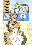 1girl 2_girls anthro beastiality blush breasts closed_eyes comic dreamworks feline female/female female_only furry interspecies kissing kung_fu_panda mammal master_tigress master_viper nipples reptile scalie snake sweat the_tiger_lillies_in_bloom tiger yuri zenmigawa ♀ rating:Explicit score:7 user:Furry_Love