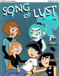 comic cover_page danny_fenton danny_phantom darkdp ember_mclain ghost jasmine_fenton madeline_fenton samantha_manson song_of_lust rating:Questionable score:7 user:ShadowNanako