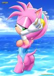 1girl amy_rose areola ass bbmbbf bottomless bustier cloud elbow_gloves exposed_breasts furry green_eyes hairband half-closed_eyes hand_on_head hedgehog looking_at_viewer mobius_unleashed nimue nipples palcomix partially_clothed sega sonic_(series) sonic_the_hedgehog_(series) swimsuit rating:Explicit score:32 user:g273435d