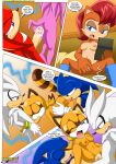 archie_comics bbmbbf comic julie-su knuckles_the_echidna marine_the_raccoon mobius_unleashed nicole_'s_sim palcomix sally_acorn sega silver_the_hedgehog sonic_(series) sonic_the_hedgehog sonic_the_hedgehog_(series) rating:Explicit score:3 user:Christianmar762