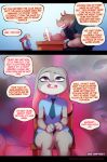 1girl 2018 anthro buckteeth clothed clothing comic disney doxy english_text furry judy_hopps lagomorph male mammal open_mouth purple_eyes rabbit rhinoceros teeth text zootopia rating:Explicit score:4 user:Furry_Love