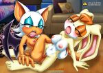 2_girls bbmbbf blush breasts feet full_body furry horny mature_female milf mobius_unleashed multiple_girls nipples nude palcomix pietro's_secret_club pussy rouge_the_bat scissoring sega sonic_(series) sonic_the_hedgehog_(series) tribadism vanilla_the_rabbit yuri rating:Explicit score:-7 user:gamefreak10124