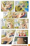 1_girl 1girl caulifla comic dragon_ball dragon_ball_super dragon_ball_super_(caulifia_x_future_trunks) future_trunks nipples nude trunks_briefs rating:Explicit score:0 user:Christianmar762