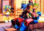 bbmbbf blues_(rockman) commissioner_upload mega_man palcomix pietro's_secret_club proto_man rockman_(character) roll_(rockman) trancy