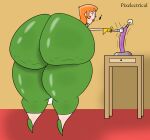 1girl ass_bigger_than_head ass_focus big_ass big_dildo big_penis cartoon_network clothed dat_ass dexter's_laboratory dexter's_mom dildo female female_only huge_ass hyper_ass mature_female milf penis pixelectrical solo