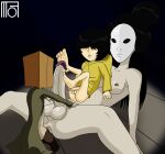  age_difference anal anal_insertion anal_penetration anal_sex asian asian_futanari big_ass big_penis big_sub big_sub_small_dom black_hair dickgirl foot_fetish footjob futanari intersex japanese_culture little_nightmares mask moffoffo mono mono_(little_nightmares_2) overalls overcoat pale_skin paper_bag raincoat six six_(little_nightmares) size_difference the_lady_(little_nightmares) 