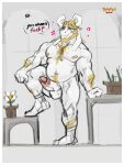 1boy 2d 2d_(artwork) anthro anthro_only arm_support artist_name asgore_dreemurr balls bara beard blonde blonde_hair boss_monster caprine closed_eyes color completely_nude completely_nude_male deltarune dialogue digital_media_(artwork) dilf english english_dialogue english_text erection facial_hair floppy_ears flower furry furry_male furry_only genitals goat goat_ears goat_horns hair horns humanoid_genitalia humanoid_penis inviting inviting_to_sex male male_anthro male_nipples male_only mammal mature mature_male monster monster_boy muscular muscular_anthro muscular_male nipples nude nude_anthro nude_male penis plant plant_pot precum profanity smiling solo_anthro solo_male talking talking_to_viewer text thaires third-party_source uncensored undertale undertale_(series) video_game_character video_game_franchise video_games white_body white_fur yellow_hair