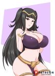 1girl 1girl 1girl alluring big_breasts black_hair breasts female_only fire_emblem fire_emblem_awakening looking_at_viewer milf nintendo noboru_revista tharja tharja_(fire_emblem)