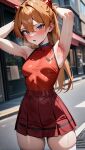  ai ai_generated ani-ai armpits asuka_langley_souryuu neon_genesis_evangelion sweat 