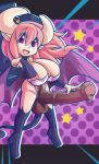 animal_penis balls big_breasts breasts disgaea empusa empusa_(disgaea) equine_penis futanari huge_balls huge_breasts huge_penis huge_testicles hyper_penis looking_at_viewer penis pink_hair succubus succubus_(disgaea) tagme testicle