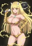  1girl 6oryo_illust alluring alternate_costume big_breasts breasts cleavage club_(weapon) core_crystal female_only heroine looking_at_viewer lum_(cosplay) mythra nintendo xenoblade_(series) xenoblade_chronicles_2 