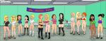 akiko_yoshida american_dad bikini bikini_top blonde blonde_hair boots bottomless bra brown_hair brunette cindi_(family_guy) connie_d'amico crossover erect_nipples family_guy female_only francine_smith gina_(american_dad) gina_jabowski hayley_smith high_heels lana_lockhart lesbian_orgy lindsay_coolidge lisa_silver lois_griffin meg_griffin nipples_visible_through_clothing no_panties orgy paradise_pd party red_hair roberta_tubbs sexfightfun sexfightfun_(character) shirt shoes slippers socks stockings tan tan_line the_cleveland_show yuri