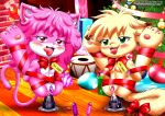 annie_(little_tails) april_(little_tails) bbmbbf dildo_sitting little_tails palcomix pietro's_secret_club