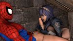 3d big_breasts crossover fellatio fire_emblem loverlassysponk lucina nude_female spider-man spider-man_(series)