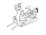  ass brad_carbunkle jenny_wakeman monochrome my_life_as_a_teenage_robot tuck_carbunkle 