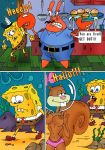  comic mr._krabs sandy_cheeks spongebob spongebob_squarepants yaoinami 