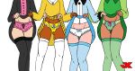  ashley_a ashley_armbruster ashley_b ashley_beaulet ashley_boulet ashley_q ashley_quinlan ashley_quinland ashley_t ashley_tomasian ashley_tomossian cameltoe jk jk_(artist) panties recess stockings the_ashleys 