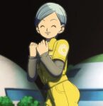 1girl anime_milf ass big_ass bulma_brief clothed_female dancing dragon_ball dragon_ball_super dragon_ball_super:_super_hero dragon_ball_z female_focus female_only mature mature_female milf short_hair smile solo_female solo_focus tagme