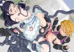  2girls honoka_yukishiro multiple_girls nagisa_misumi pretty_cure tentacle torn_clothes 