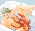 1boy anal bath bathtub cum double_anal double_penetration glans green_hair lowres male male_focus multiple_insertions multiple_penetration nipple_squeeze nippleplay nipples nude object_insertion octopus octopus_tentacles one_piece penis rape roronoa_zoro scar solo spread_legs tentacle tentaclejob tentacles tentacles_on_male testicles tub uncensored urethral_insertion urethral_penetration water wet