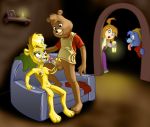  adamantp adamantp_(artist) adventures_of_the_gummi_bears crossover cum cum_on_breasts cum_on_face gummi_bears gusto_gummi handjob princess_aruzia sunni_gummi teddy_ruxpin 