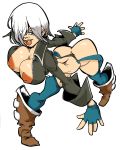 @$$ angel_(kof) ass big_breasts breasts erect_nipples horny king_of_fighters lipstick milf nipples no_bra no_panties pennicandies snk white_hair