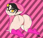  1girl all_fours ass ass_shake big_ass bouncing_ass bubble_ass bubble_butt callie_(splatoon) cameltoe cephalopod clothed clothing dirty_dancing footwear high_res huge_ass humanoid inkling large_ass large_butt looking_at_viewer looking_back marine mollusk nintendo no_pants panties pink_panties seductive seductive_look seductive_smile sexy sexy_ass sexy_body sexy_dancing sexy_twerking shaking_butt smelly_ass smelly_pussy smooth_skin socks splatoon tansau throwing_it_back twerking underwear video_games 