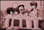  akane_tendo happosai hikaru_gosunkugi kasumi_tendo nabiki_tendo ra_nomonto ranko ranma_1/2 ranma_saotome 