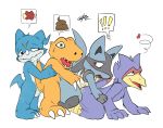 agumon anal c0nnerc00n crossover digimon falco_lombardi love_train lucario pokemon star_fox veemon yaoi