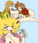 big_breasts cum empty licking metroid nintendo princess_peach princess_zelda samus_aran the_legend_of_zelda threesome yuri