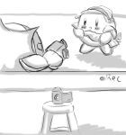 comic kirby kirby_(series) meta_knight monochrome