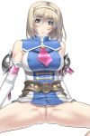 1girl cassandra_alexandra censored kansuke no_panties pussy silf solo soul_calibur soul_calibur_ii soul_calibur_iii soulcalibur spread_legs white_background