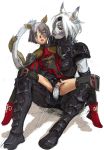 animal_ears arch_angel ark_angel ark_angel_mr branch_(artist) branch_(blackrabbits) clothed_sex empty_eyes final_fantasy final_fantasy_xi futa_on_female futa_with_female futanari futanari_with_female grey_skin mithra multiple_girls penis petite purple_hair red_eyes red_mage sex tail tears uncensored vaginal white_hair