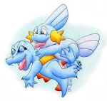 lady_machoke mudkip pokemon totodile