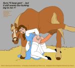 beastiality beauty_and_the_beast disney horse panze philippe princess_belle stockings tagme