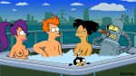 amy_wong futurama orange_hair philip_j._fry purple_hair spider-matt tagme turanga_leela