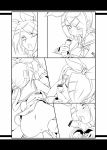 bottomless censored comic fellatio hermmy kagamine_rin monochrome no_panties oral penis rin_kagamine vocaloid