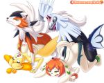  2boys 2girls animal_crossing crossover female freedom_planet isabelle_(animal_crossing) lycanroc male milla_basset nipples pokemon pokemon_(game) pokemon_sm reit saliva silvally vaginal_penetration 