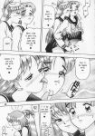 ami_mizuno bishoujo_senshi_sailor_moon blush comic erection from_behind futanari handjob lick minako_aino monochrome penis reach_around sailor_mercury sailor_moon sailor_venus yuri