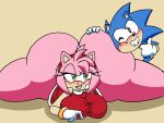  1boy 1girl aged_up amy_rose anthro ass_bounce ass_focus ass_grab ass_jiggle big_ass bimbo blue_body blue_spines bottom_heavy bubble_ass bubble_butt classic_sonic dress drooling erinaceinae fat_ass fat_butt green_eyes hand_on_ass heart hedgehog hedgehog_humanoid huge_ass large_ass large_butt legs_spread male on_floor panties pink_body pink_spines roga14 seductive seductive_eyes seductive_smile sega sexy sexy_ass sexy_body sexy_breasts smelly_ass sonic_the_hedgehog sonic_the_hedgehog_(series) thick_ass thick_thighs thumbs_up wide_hips 