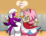  amy_rose ass ass_to_ass avian avian_humanoid beak big_ass bimbo bottom_heavy bracelets bubble_ass bubble_butt butt_bump dress fat_ass fat_butt feathers female_only females gloves hedgehog high_five huge_ass large_ass large_butt locker_room long_hair panties pink_body pink_quills pink_spines purple_body purple_feathers quills roga14 seductive sega sexy sexy_ass sexy_body shades short_hair smelly_ass sonic_the_hedgehog_(series) spines swallow swallow_(bird) thick_ass thick_thighs tight_pants tubetop wave_the_swallow wide_hips 