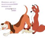 copper_the_hound_dog cum disney dog fox lonewolf the_fox_and_the_hound tod_the_fox